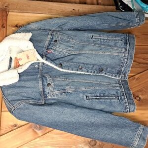 Levi's S winter fleese lined jacket, ptp 22" unisex